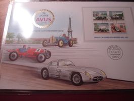 FDC Grossbrief Deutschland,  1991, Block 70 Jahre AVUS, Auto