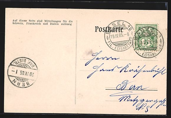Cartes postales: Basel, Strassburger-Denkmal mit neuer Re – D'occasion à Berlin par bartko-reher 1