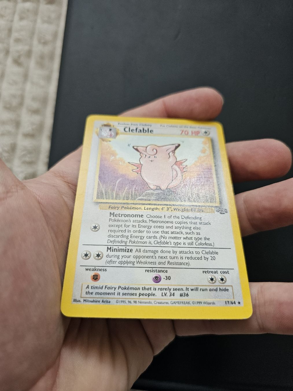 Pokémon Sammelbilder & Trading cards: Pokemon Karte: Clefable Rare Jungle Set EN – Gebraucht aus oberbuchsiten von thug4 2