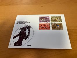 FDC Liechtenstein Satz Olympia 1972