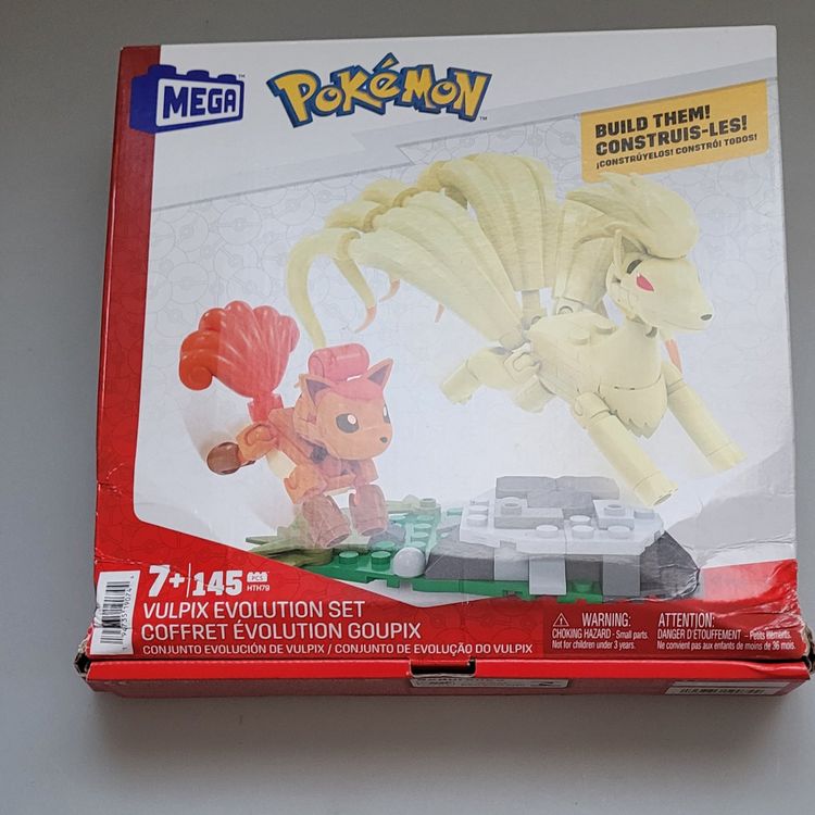 Mega Pokemon Vulpix Evolution Set Packung beschädigt (Neu (gemäss ...