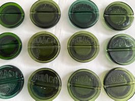 Antike Ersatzdeckel Bülacher zu Einmachgläser, 12 Stück