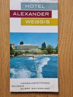 Hotelprospekt Alexander Weggis 70er-Jahre mit Preisliste