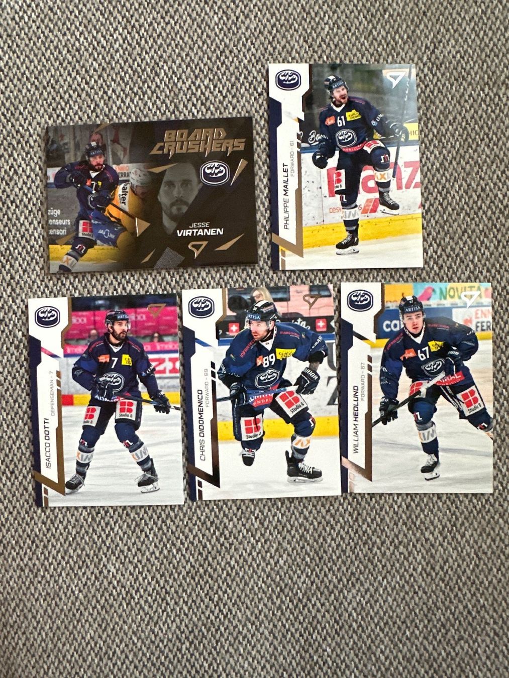 Sportzoo Carte collezionabili: Virtanen, Didomenico, Dotti, Maillet, Hedlund,Board Crushers – Nuovo (secondo la descrizione) da St. Stephan venduto da MinoPP