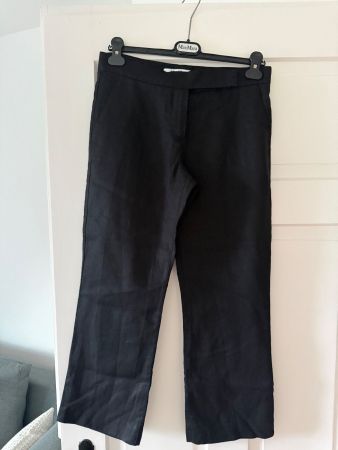 Max Mara Hosen schwarz Leinen Grösse 36 - kaum genutzt