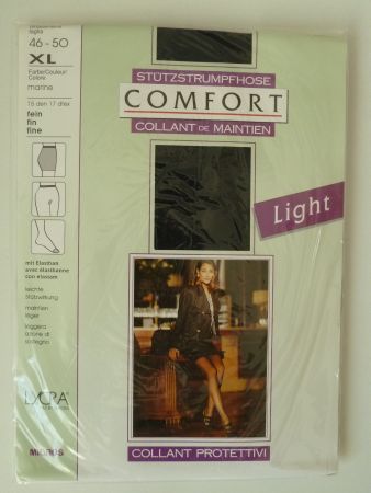 Comfort Light Strumpfhose leichte Stützwirkung Gr. XL Marine