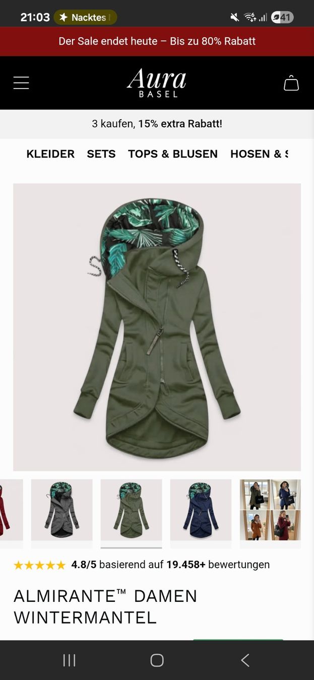 Pullover & Sweatshirts: Pully, olivegrün, Grösse M, NP: 49.95 CHF – Neu und originalverpackt aus Baden von rocket85 3