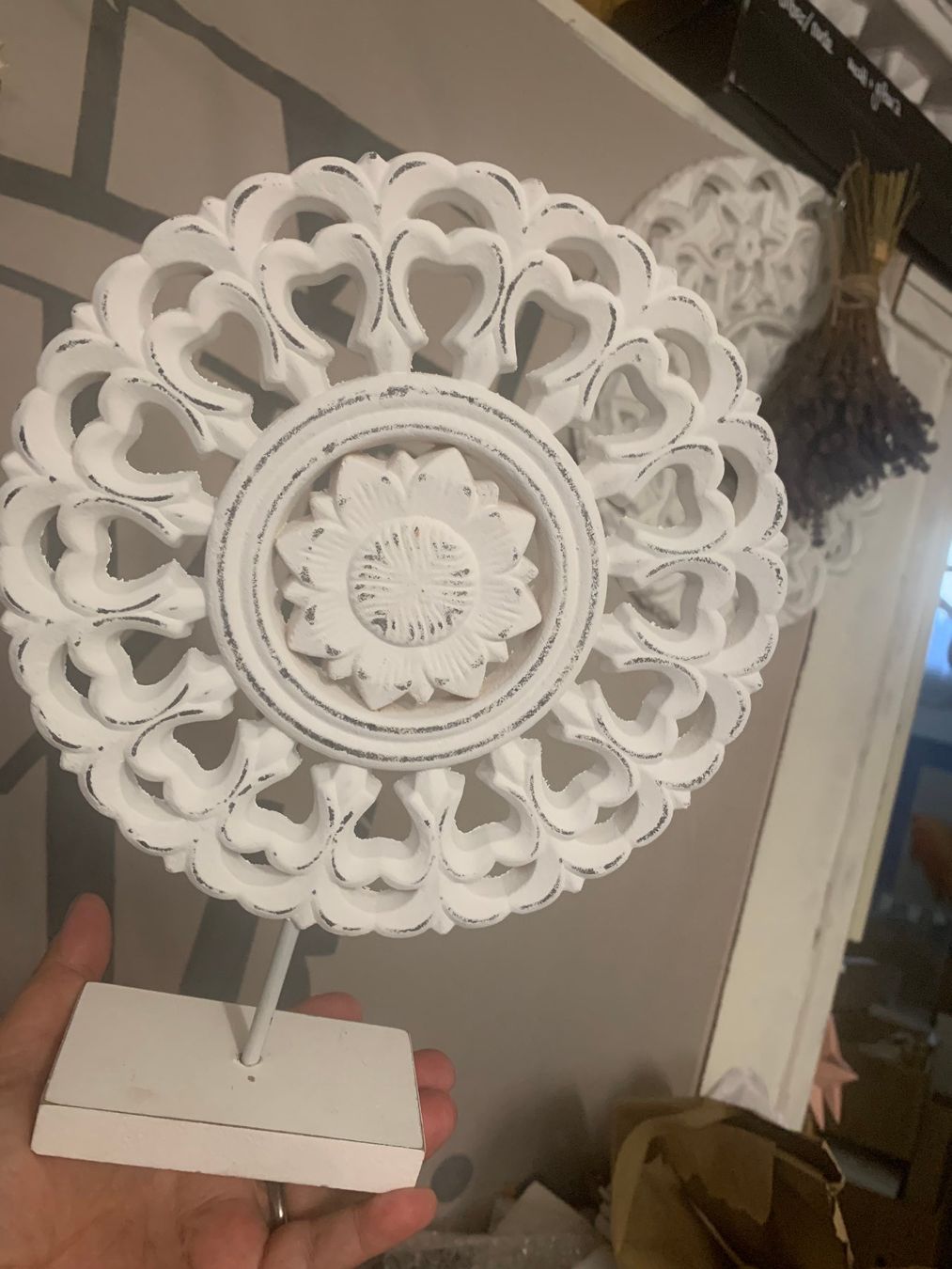 Tutte le decorazioni: Mandala Boho Deko Steller weiss – Usato da St. Gallen venduto da Miousch 1