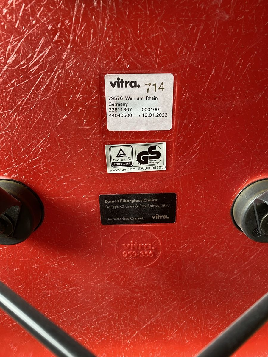Vitra Sedie: Eames Fiberglass classic red – Usato da Zürich venduto da Oso_17 4