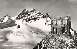 Jungfraujoch BE meteorologische Station Sphinx 3572 m mit Ju
