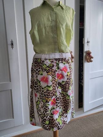 Sommerjupe mit passender Leinenbluse