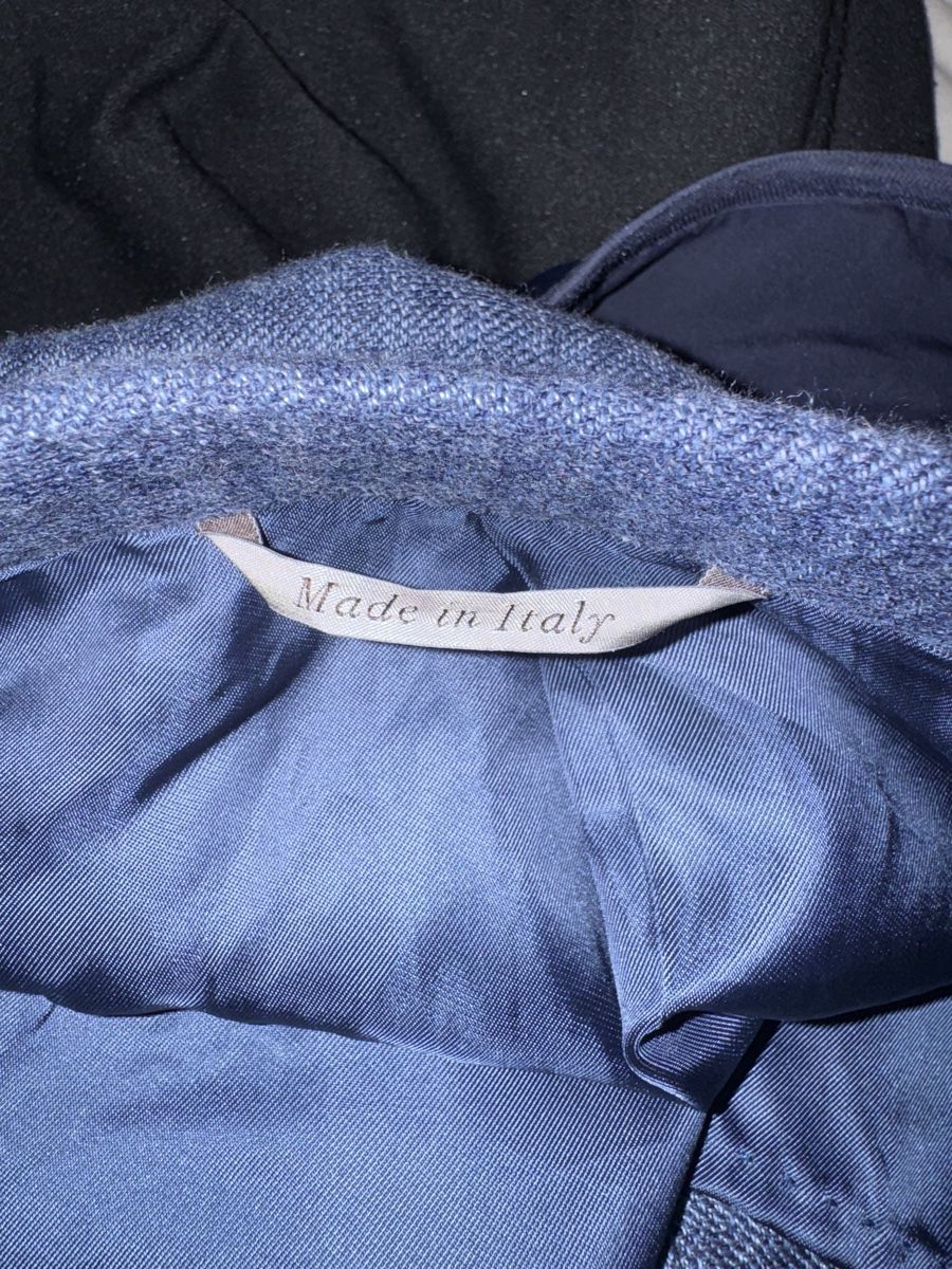 Giacche: Canali blazer blue pattern wool blend size 58 good condition – Usato da St-Gingolph venduto da sve_6kzl 5