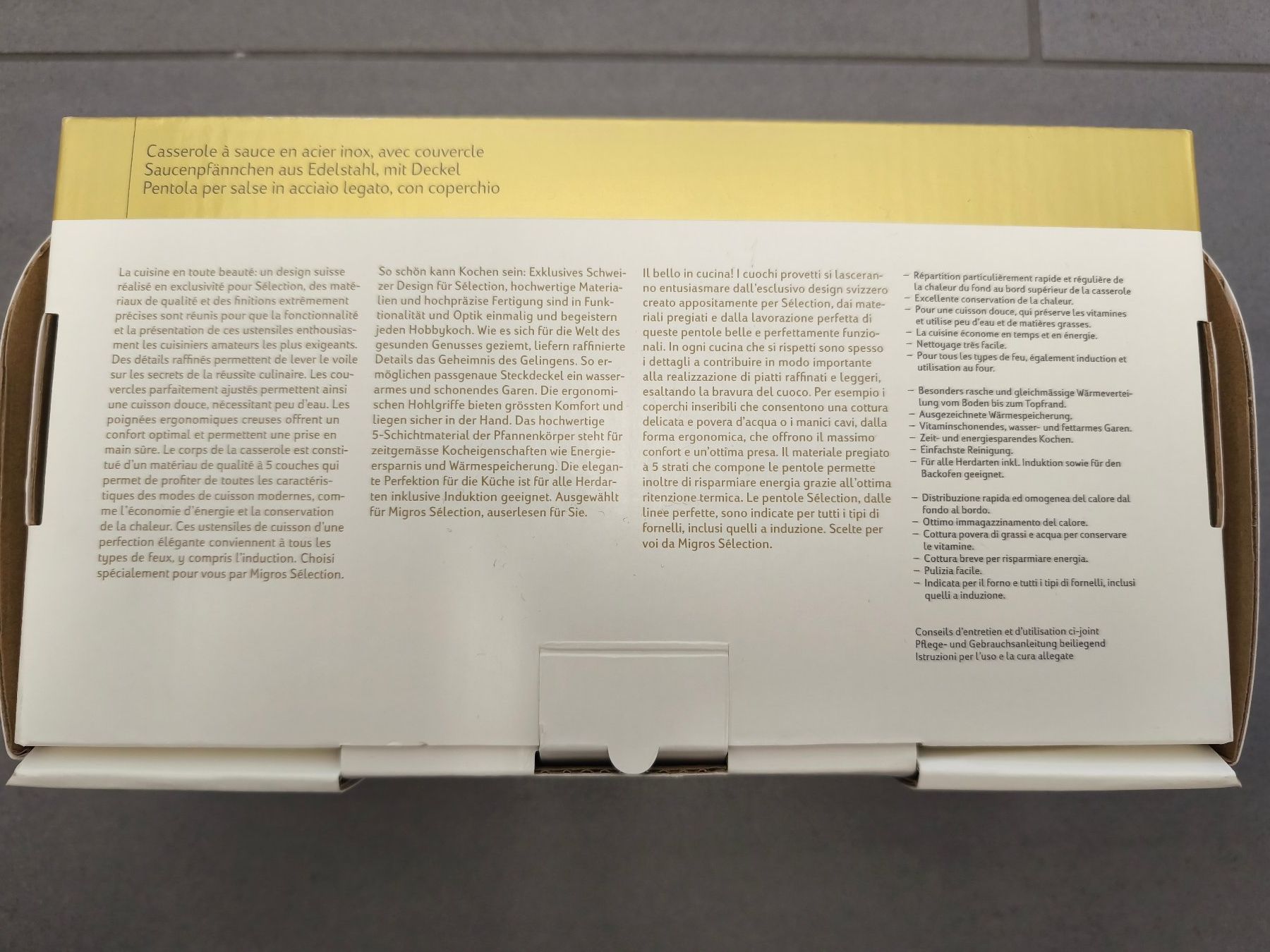 Migros Padelle: Sélection Saucenpfännchen aus Edelstahl mit Deckel - NEU! – Nuovo e nell'imballaggio originale da Zürich venduto da Bluemex 3