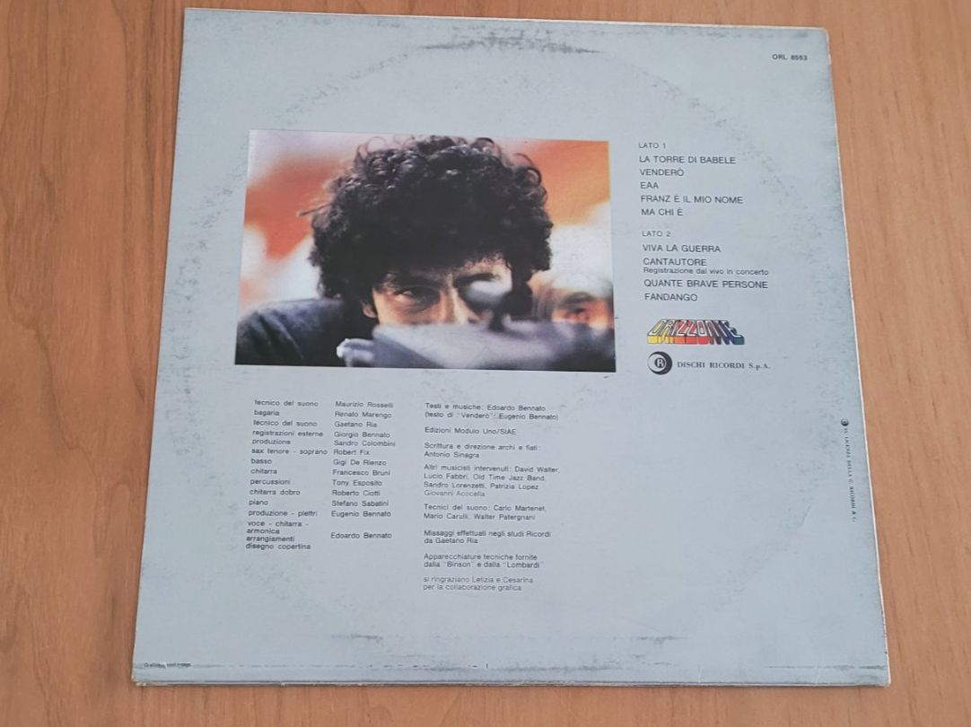 Schallplatten: LP Edoardo Bennato – Gebraucht aus Martigny von MZ-67 1