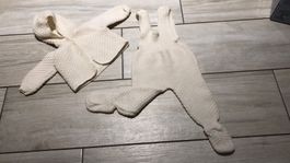 Lammwolle Babyset Gr 56 - 62/68, schön warm