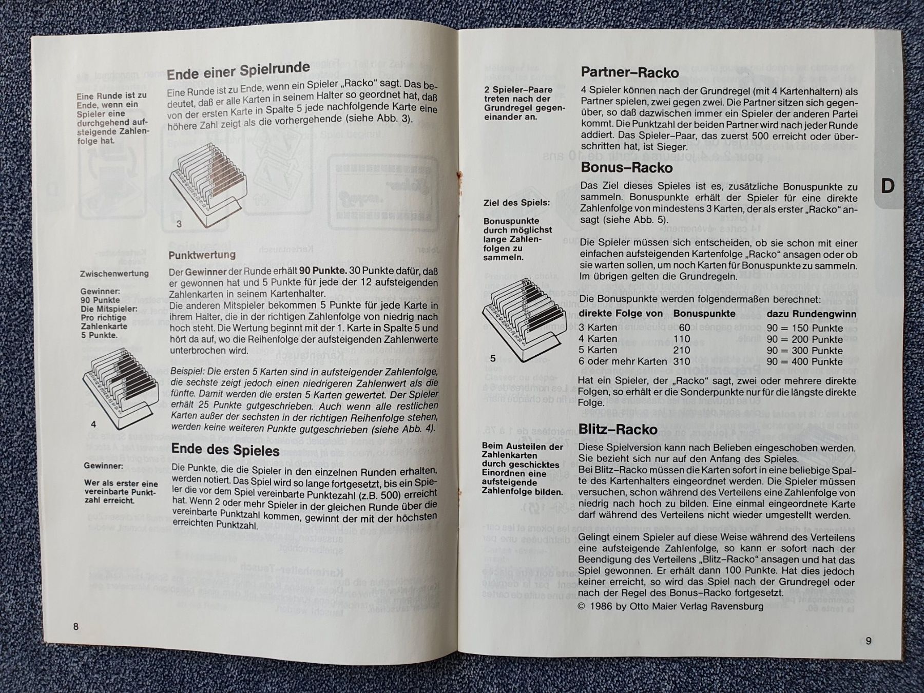 Ravensburger Spiele: Racko Kartenspiel – Gebraucht aus Starrkirch-Wil von  3