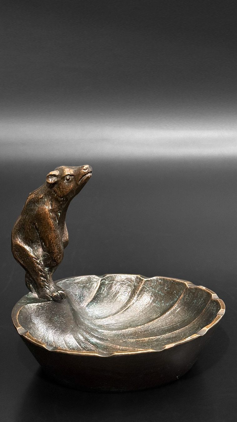 Sculture & Statue: Atemberaubende Art-Déco-Bronzeskulptur eines Bären – Usato da Luzern venduto da Eukalyptus