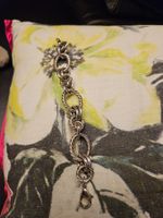 Armband silberfarben Gliederkette gebraucht guter Zustand
