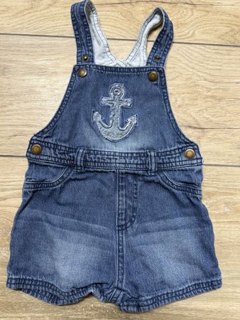 Kombi-Shorts, Latzhose Jeans Größe 86 Baby Sommer ☀️