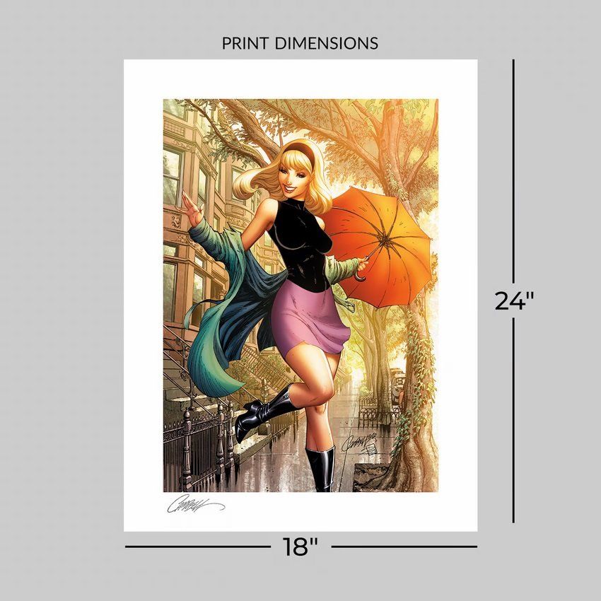 Figuren: Marvel Comics impression Art Print Gwen Stacy #1 - Summer – Neu und originalverpackt aus St-Imier von ATTAKSHOP 1