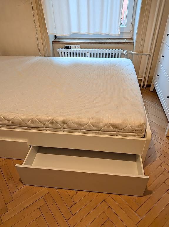 Letti: Gratis Bett 140 x 200 cm, mit Lattenrost, mit 2 Schubladen – Usato da Uerikon venduto da timbw 1
