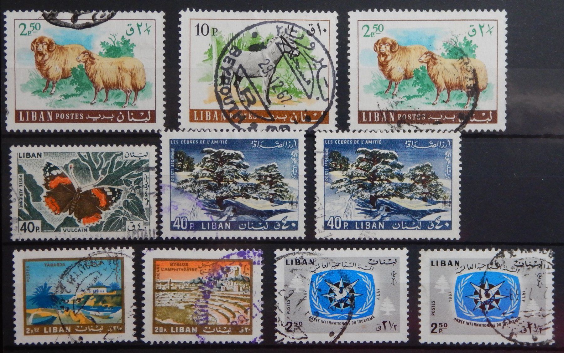 Alle Briefmarken: Libanon Lot mit alten Werten – Gebraucht aus Zürich von Muehlekauf