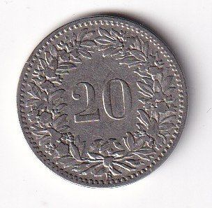 Tutti le monete: Schweiz 20 Rappen 1891 – Usato da Neuchâtel venduto da karlpierrino 1