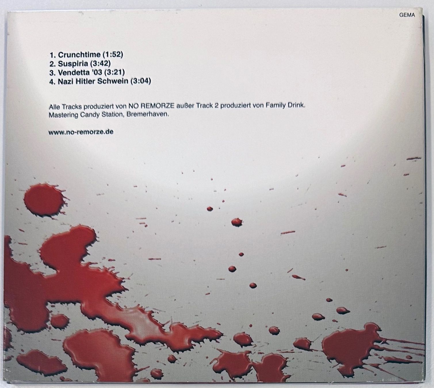 CD: No Remorze – Crunchtime – Usato da Martigny venduto da jereq 1