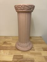 Terrakotta-Blumensäule / Pflanzensäule mit floralem Relief