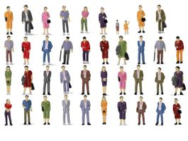 100 FIGUREN FÜR MODELLBAU - MODELLEISENBAHN FIGUREN 1:43 - O