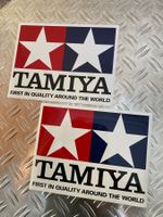 2 Stück Tamiya original Aufkleber/Sticker mit grossem Logo