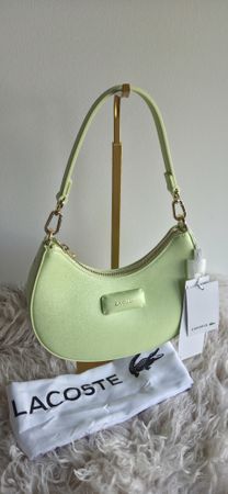 Lacoste Pastell Green Hobo Bag, Y2K Clean BRANDNEU!!