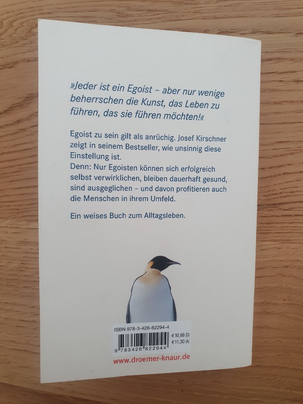 Livres: Josef Kirschner Die Kunst, ein Egoist zu sein Buch – D'occasion à Moosseedorf par Sonnenschein.. 4