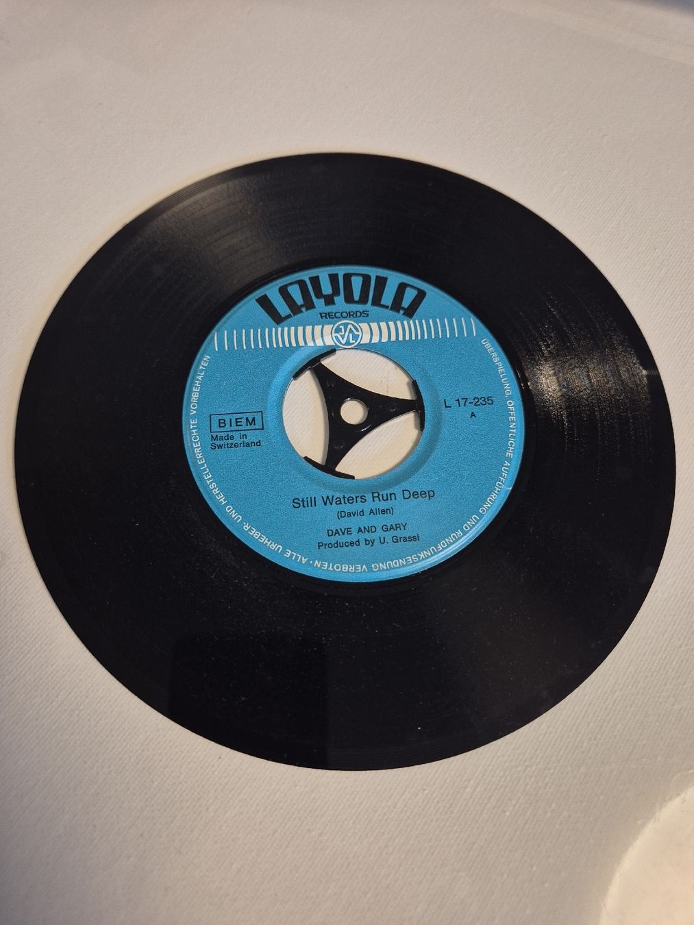 Dischi in vinile: Dave and Gary  - Still Waters Run Deep -  Single 7 , CH – Usato da Uster venduto da newwave0 1