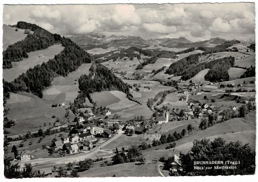 Ansichtskarten: Brunnadern, gelaufen 1962 – Gebraucht aus Frauenfeld von POML