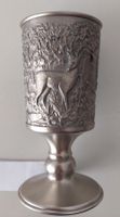 Feinzinn-Becher mit Jagdmotiv, 1960 - 1980