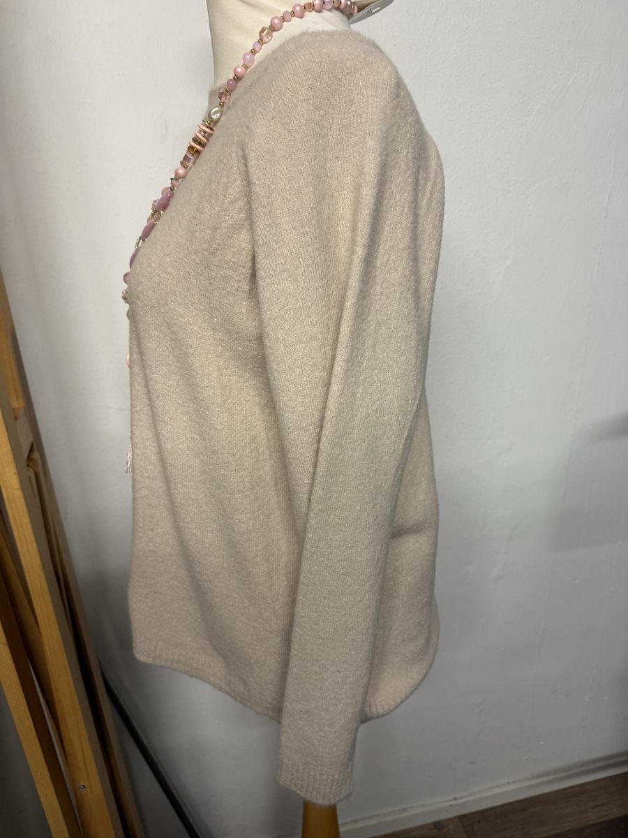Pulls & Sweat-shirts: Damen Basic Strick Pullover wolle Mischung beige m l – Neuf avec emballage d'origine à Groß-Gerau par bor_8wfb 1