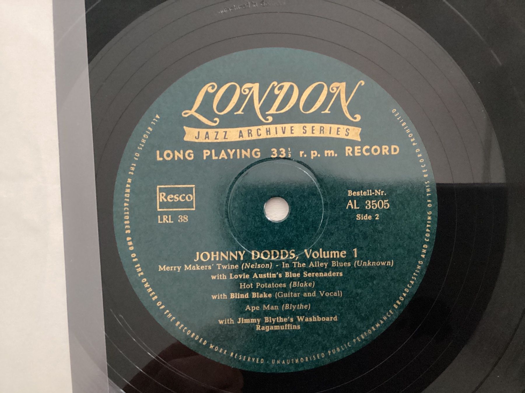 Dischi in vinile: John Dodds 10” LP - Volume 1. – Usato da Gutenswil venduto da Hamzian 1