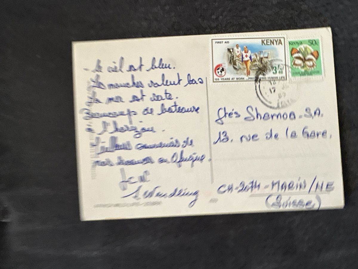 Ansichtskarten: Carte postale Kenya zèbres état neuf – Gebraucht aus Carouge GE von irma016 1