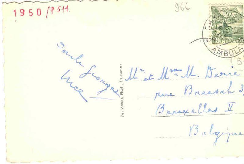 Cartoline postali: Sion - Valere et Tourbillon + 1948 – Usato da Emmenbrücke venduto da teestube 1