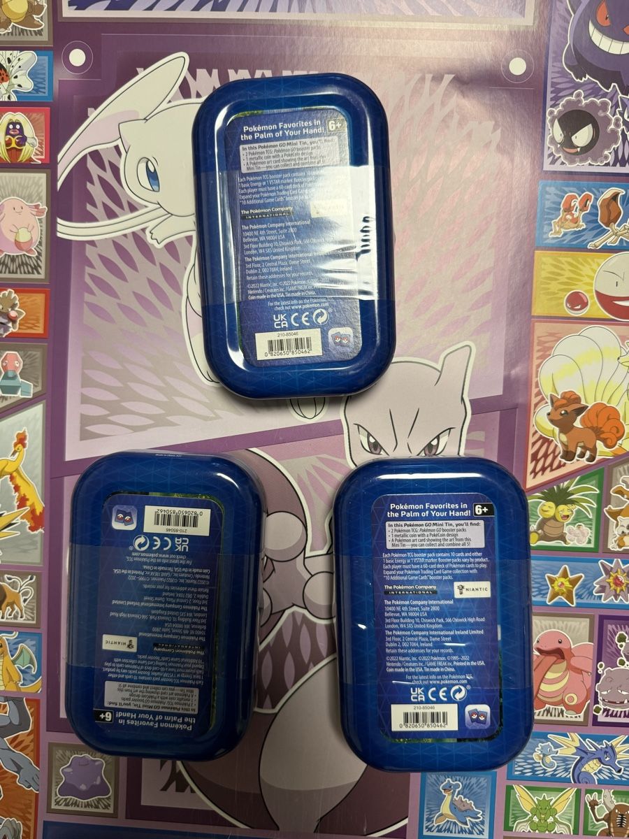 Pokémon Carte collezionabili: 3 mal Pokémon Go Mini Tins Neu  – Nuovo e nell'imballaggio originale da Emmenbrücke venduto da paj_q8wx 1