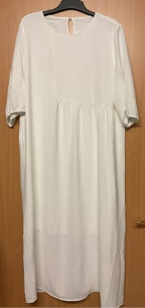 Sommerliches, langes, weisses Kleid, Grösse XL, neu
