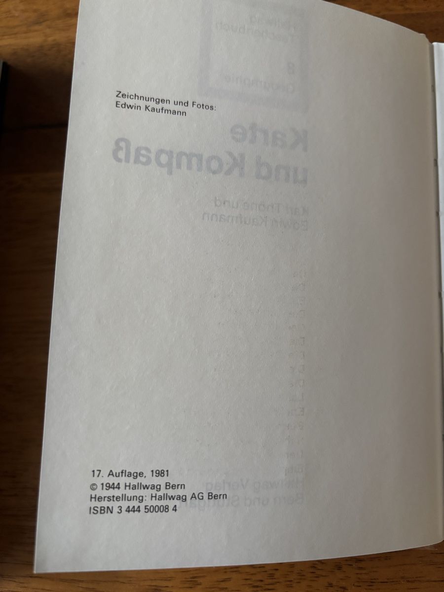 Libri: Taschenbuch Karte und Kompass  – Usato da Gipf-Oberfrick venduto da mapfi5 2