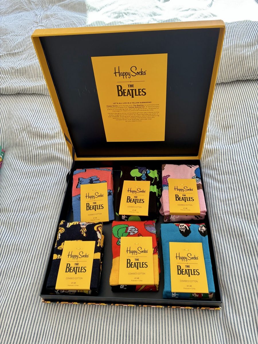 Happy Socks Calze: Happy Socks Beatles limited Edition Boxset – Nuovo (secondo la descrizione) da Basel venduto da holunder76 1