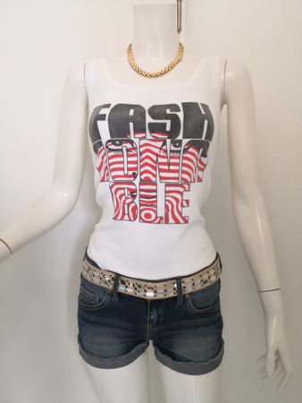🤩MANGO TOP WEISS & FASHIONABLE-DRUCK