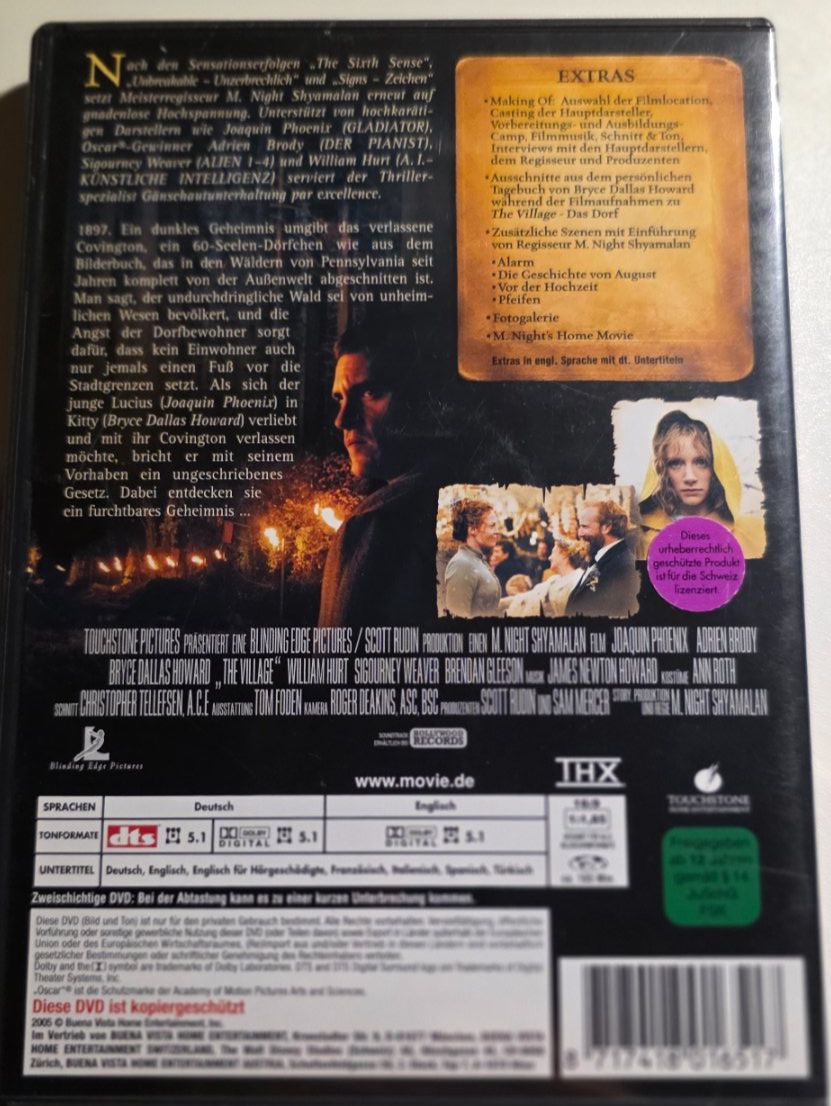 Tutti i DVDs: The Village - Das Dorf DVD – Usato da Niederbipp venduto da Tamara15101995 1