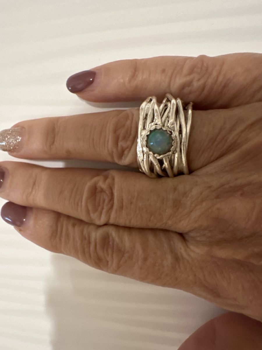 Anelli: Opalring Silber Handmade – Nuovo e nell'imballaggio originale da Niederglatt ZH venduto da Silberschmuck-design 3