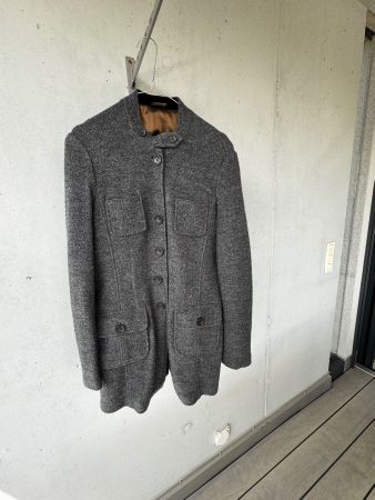 Bogner Jacke grau mit Ellbogen-Patches, Grösse 40