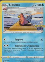 TCG POKEMON Pokemon Go PGO 020/ 078 SLOWBRO  Italiano