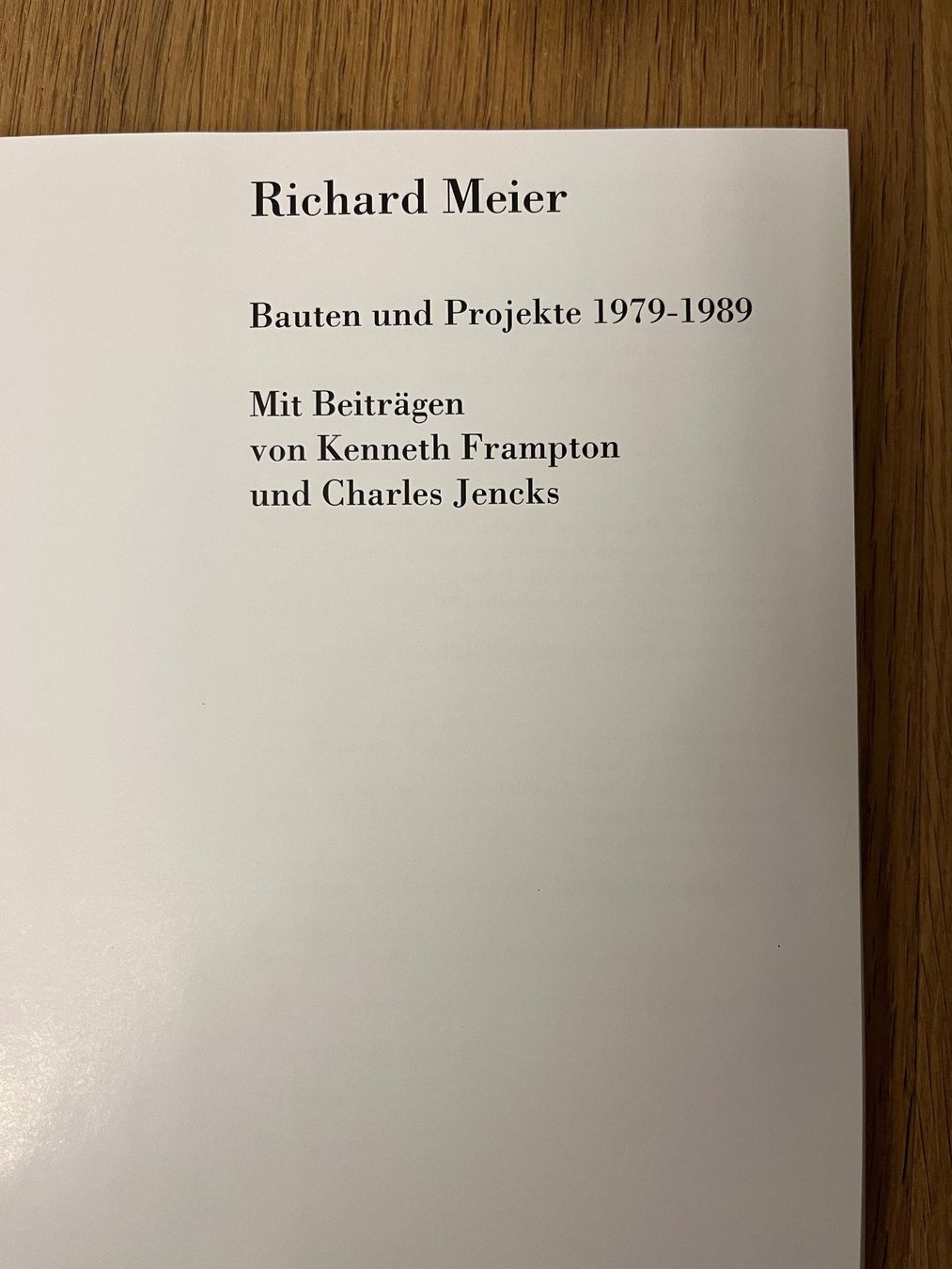 Libri: Richard Meier DVA – Usato da Zürich venduto da DuA03 1